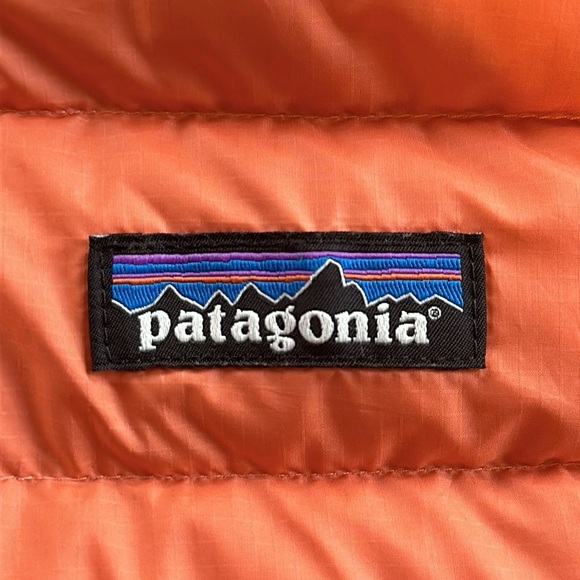 Patagonia orange lightweight down sweater vest womens XS - Picture 9 of 10